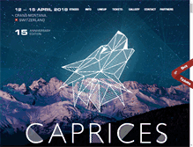 Tablet Screenshot of caprices.ch